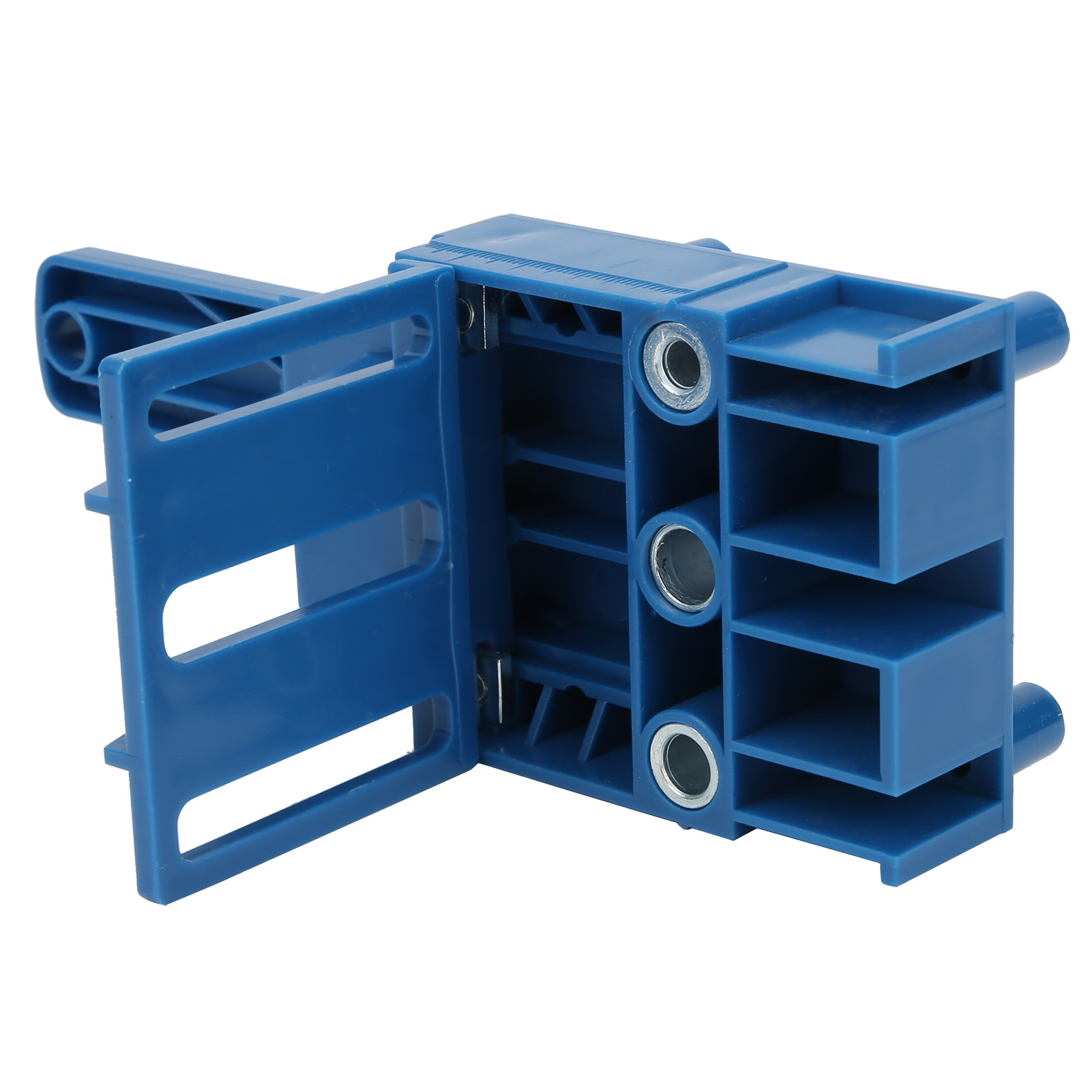 8-teiliges Set Aus Tischlerstanzen, Bohrern Und Dübelführungen Für Tischlerarbeiten (blau)