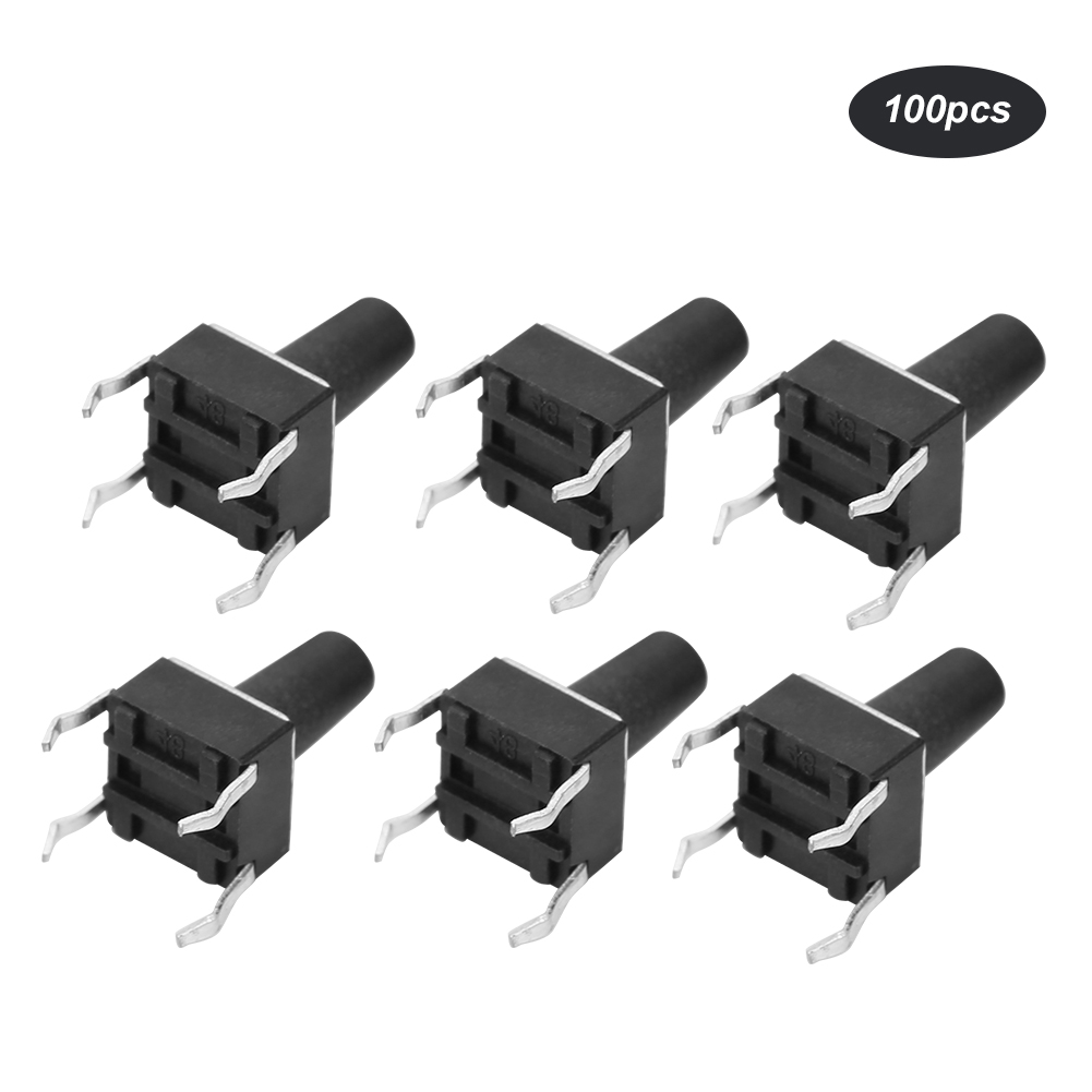 100 Sofort-drucktaster, Industriezubehör, Schnellreaktion, Dip 6 X 6 X 10 Mm