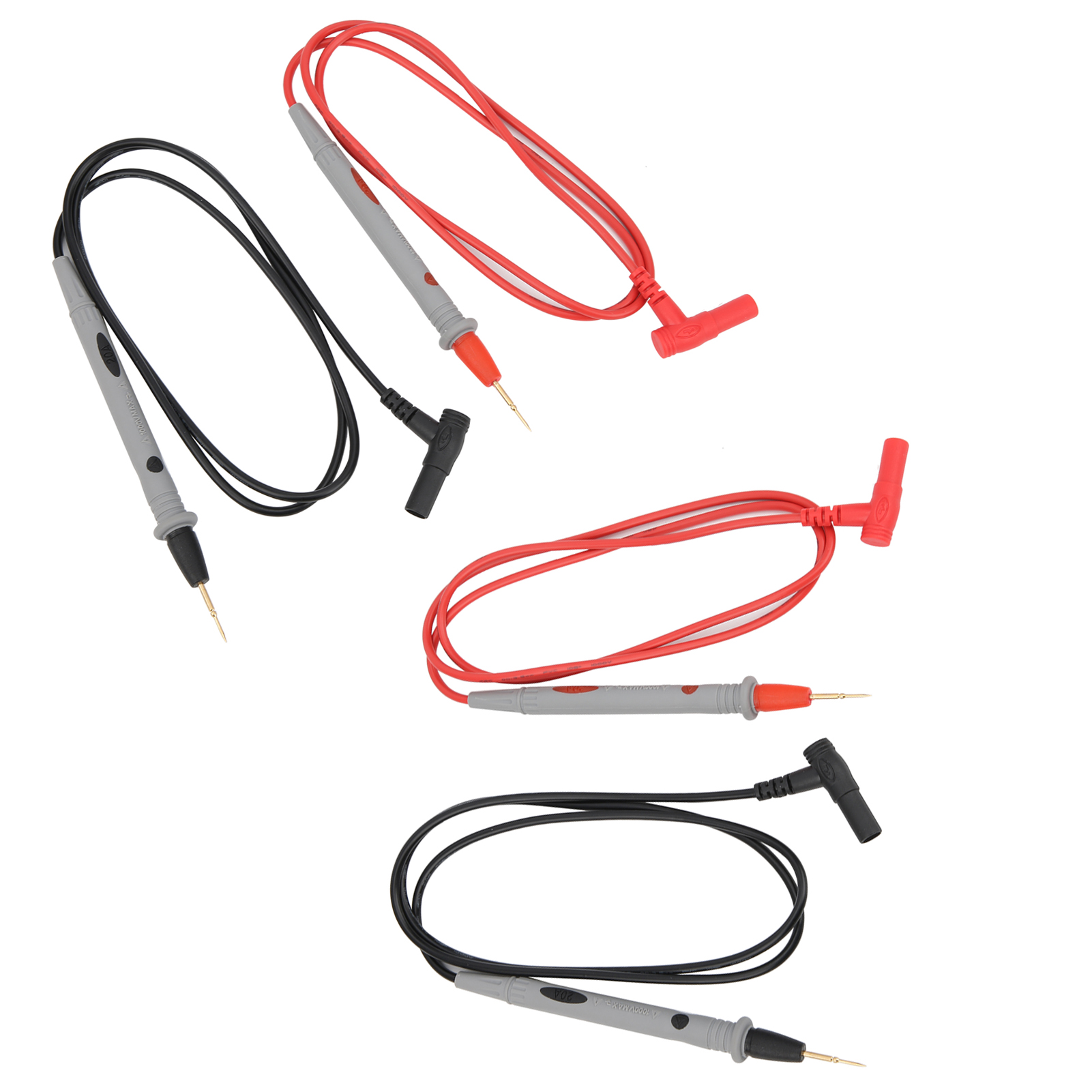 4 Sätze Multimeter-messspitzen, Multifunktionales Abs-zubehör, 10000 V, 20 A, 105 Mm, 0 °c Bis 40 °c