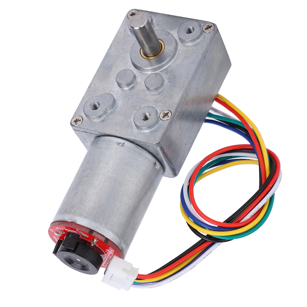 Getriebemotor Mit Schneckengetriebe Und Encoder, 20–60 U/min, Bürstenbehafteter Gleichstrommotor, Elektronisches Gerät Jgy371dc12v 60 U/min