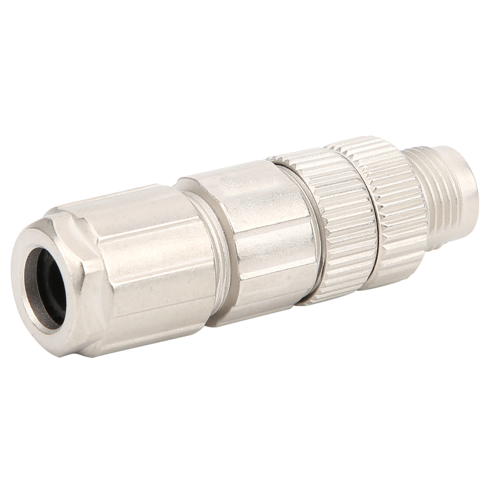 Industriesteckverbinder M12, Verdrahtungskomponenten, X-kodiert, 8-adrig, 8-poliger Stecker, Ganzmetall-ethernet