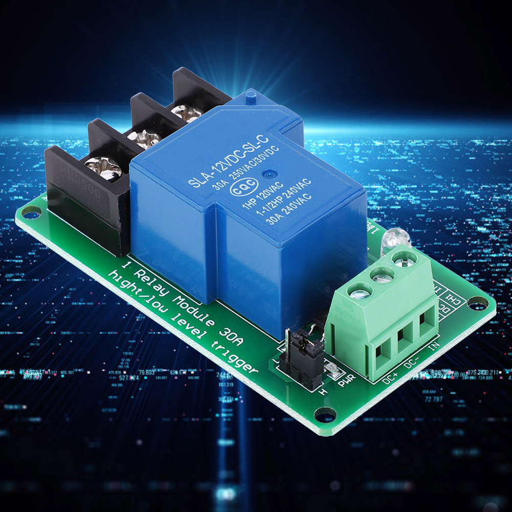 1-kanal-relaismodul Mit Optokoppler, Unterstützt High- Und Low-triggerschalter, 30 A, 12 V