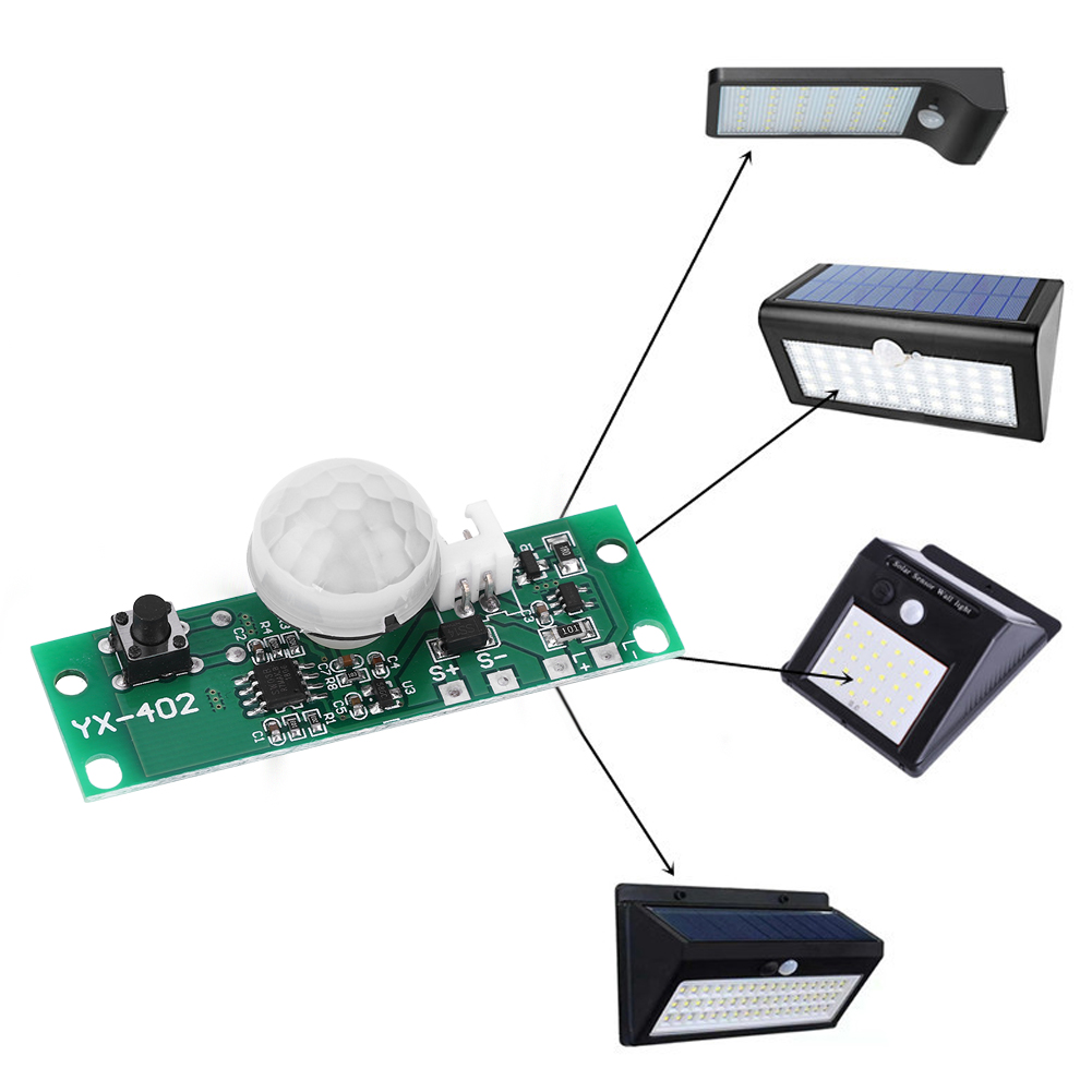 Solarlampen-leiterplatte Mit Infrarot-bewegungssensor Zur Wandlichtsteuerung, 3,7 V