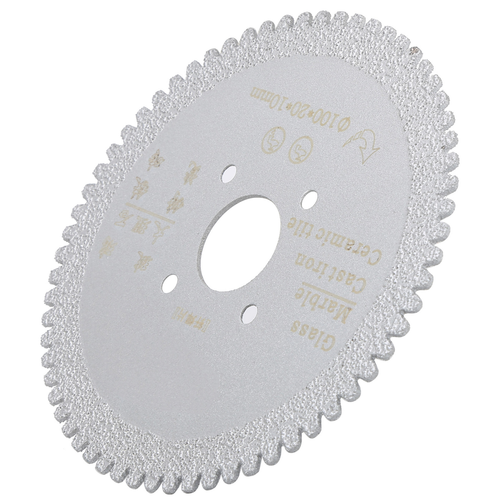 Diamanttrennscheibe Für Metall, Gezahnt, Zum Schleifen Von Marmor, Trennscheibe, Werkzeug, 100 X 20 X 10 Mm