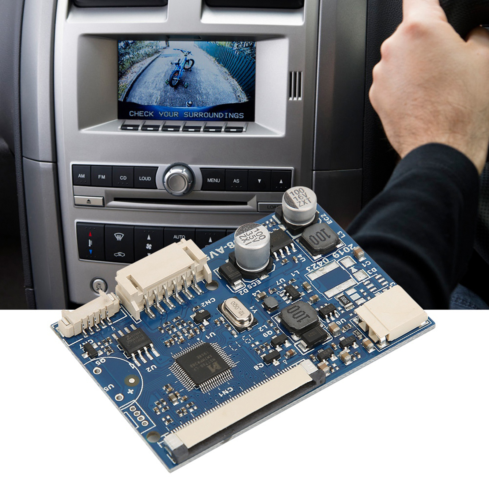 Einzelnes 50-poliges 2-kanal-av-eingangscontroller-boardmodul Für 7/9/10,1-zoll-lcd-bildschirme