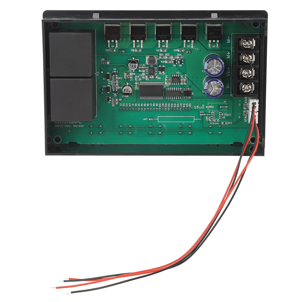 Drehzahlregler Für 60-a-10-55-v-gleichstrom-bürstenmotoren Mit Lcd-digitalanzeige, Langsamlauf- Und Stopp-timer, Reversibel