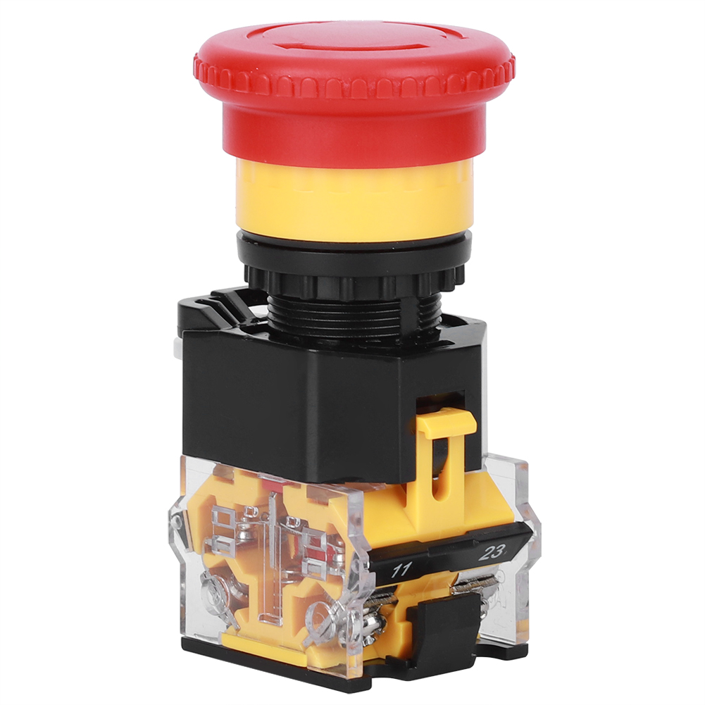 3 Stück Not-aus-taster, Industriezubehör, Technischer Kunststoff, 440 V, 10 A, 22 Mm
