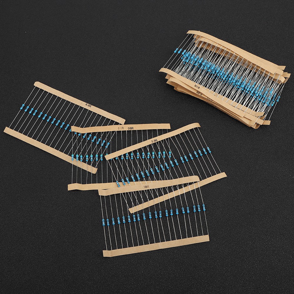 1280 Stück Metallfilmwiderstände 1r-10m, 64 Modelle, Sortiment An Widerständen, Elektronische Bauteile