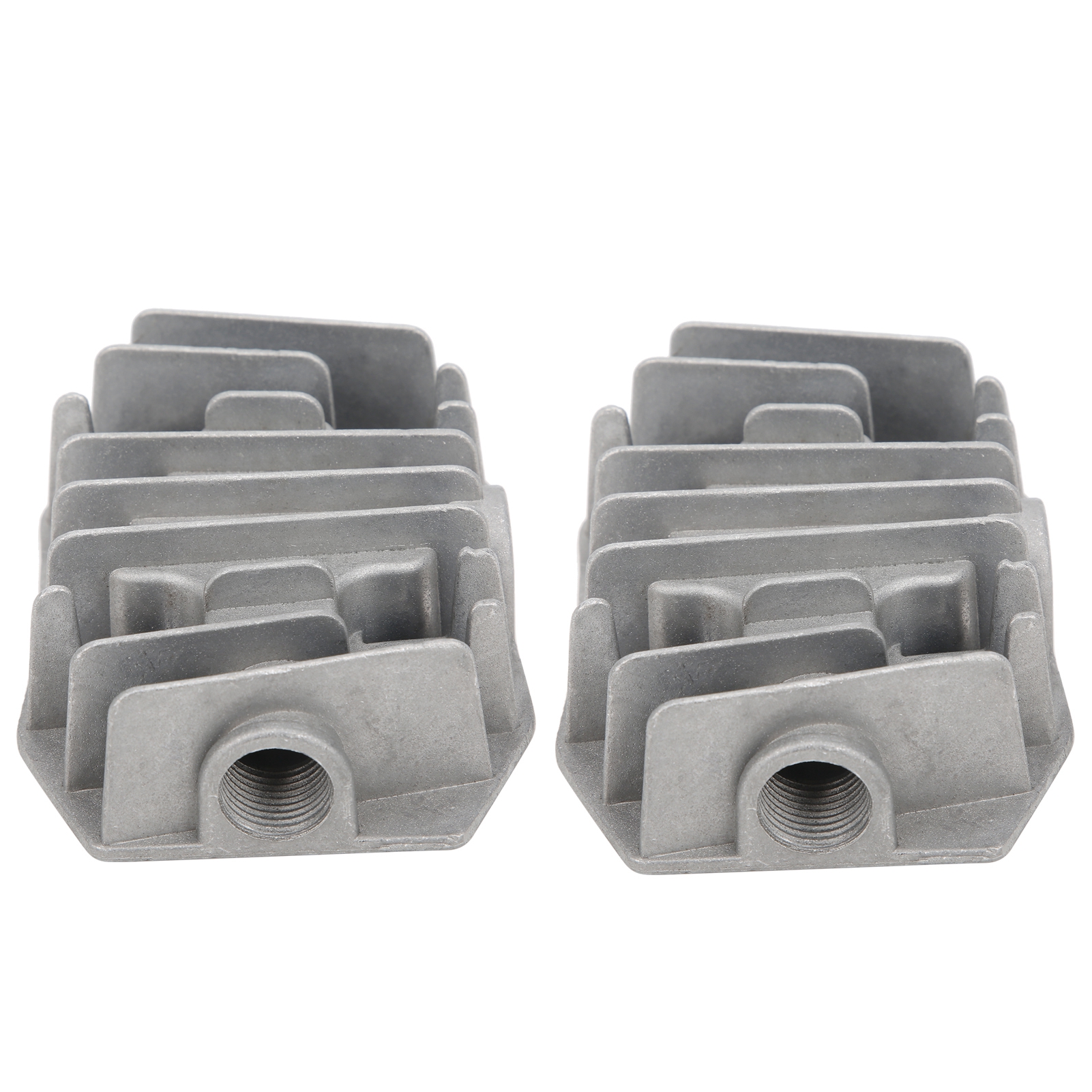 Stück Luftkompressor-zylinderkopf 4/3/5p Aluminiumanschlüsse Kühlabdeckung 48 Mm X 72 Mm