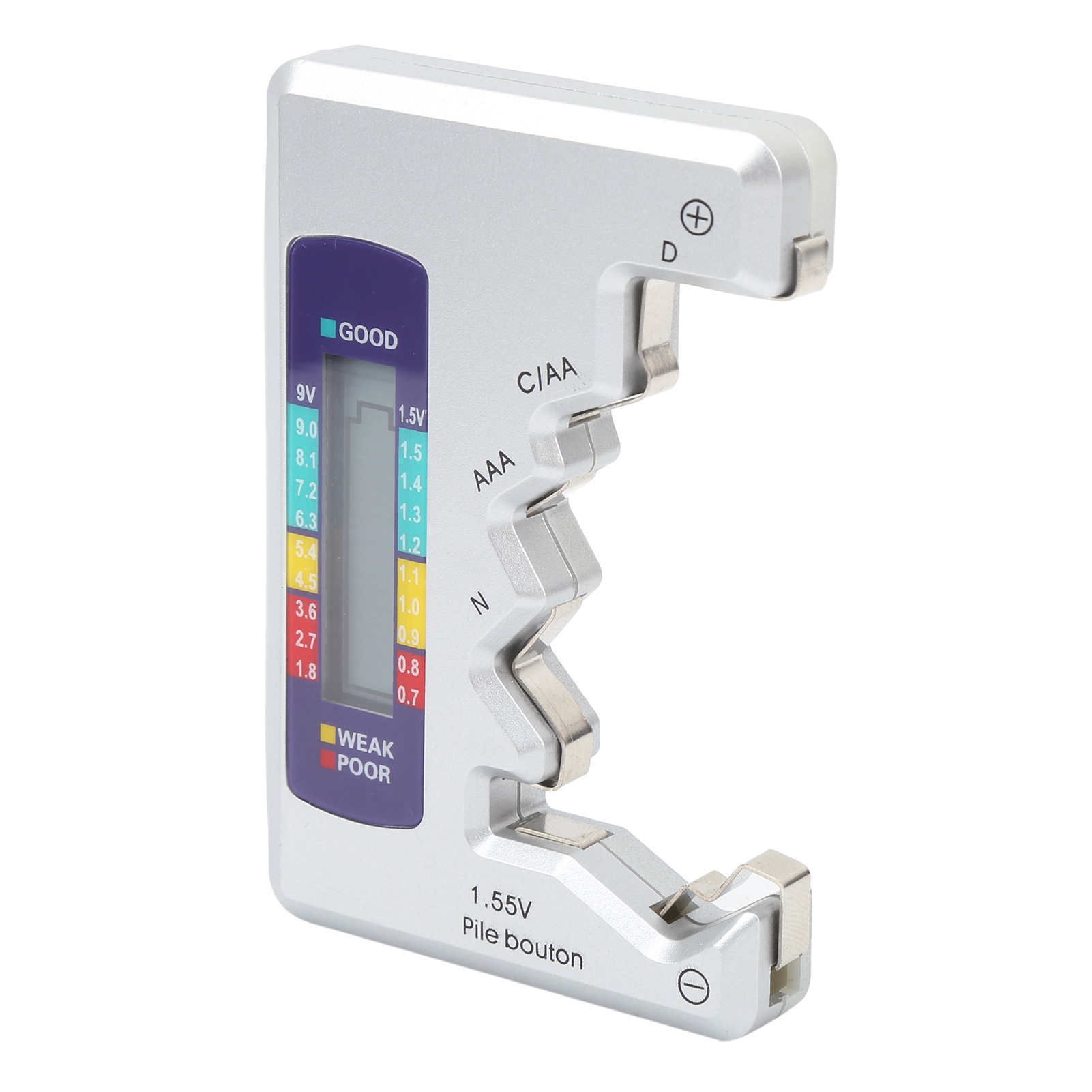Digitaler Batterietester Zur Messung Der Kapazität Von Lithiumbatterien Der Typen C/d/9v/aa/aaa/1,5v (messung)