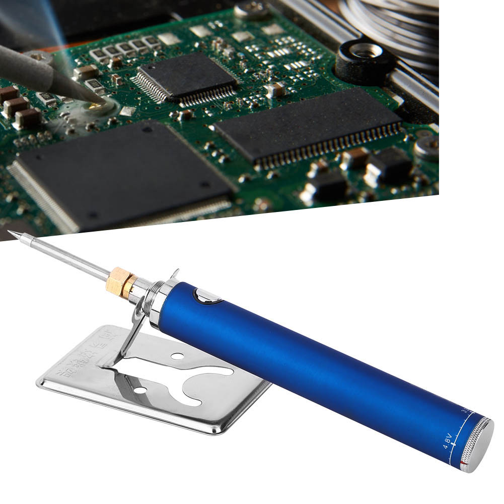 Miniatur-5v-usb-lötkolben-set, Antioxidativer, Tragbarer, Kabelloser Lötkolben (blau)