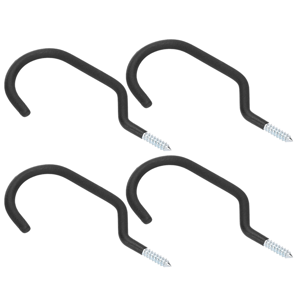 Set Mit 4 Metall-wandfahrradhaltern Und Haken Für Garage Und Garagenaufbewahrung