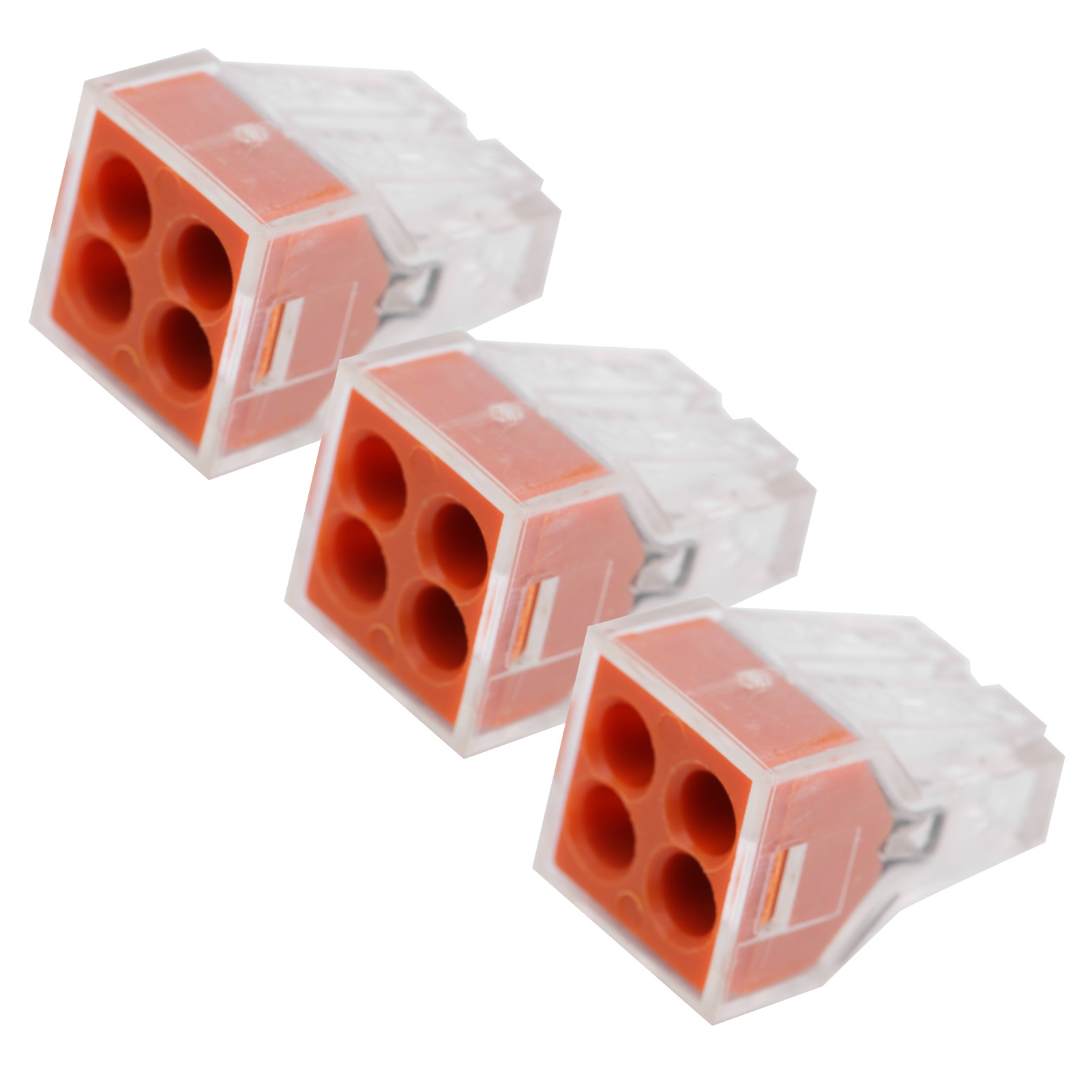 100 Pct Schnellverbinder, Starre Und Flexible Kabel, Universeller Bauverbinder, 4 Löcher, Pct-104