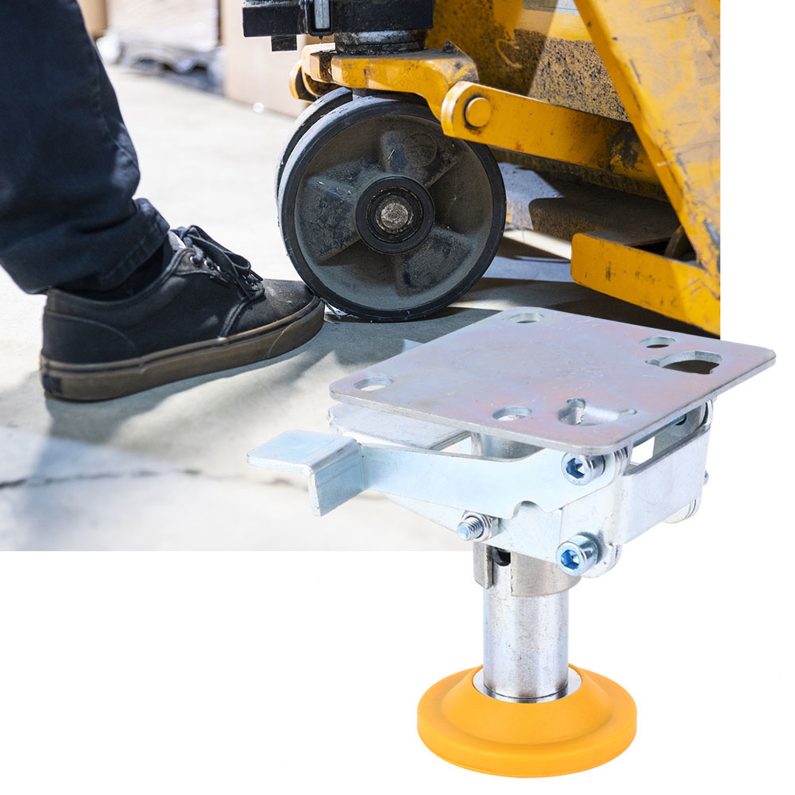 Bodenbremse Aus Manganstahl, Tpu-pad-trolley-verriegelung Für 4-5 Zoll Räder, X-75-32-3