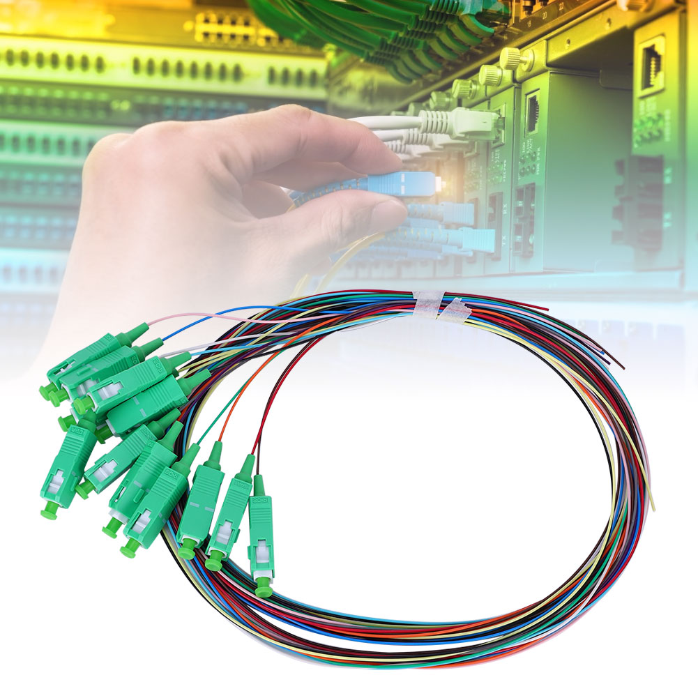 Singlemode-12-adriges Glasfaser-pigtailkabel Für Sc-0,9 Mm Für Netzwerkkommunikationssysteme