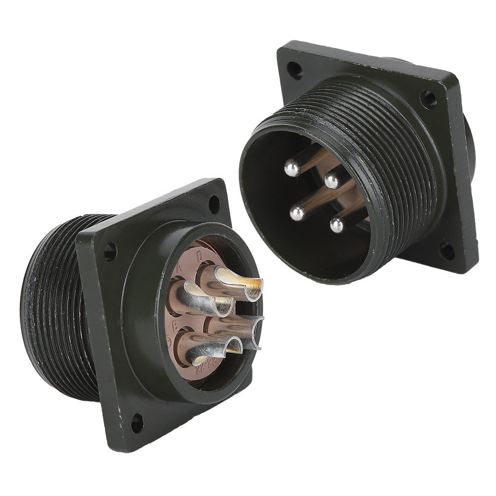 4-polige Luftfahrtsteckdose, 2,2 Kw Und 5,5 Kw, Stecker Für Geräte Aus Metalllegierung, Motoren, Werkzeuge In Industriequalität