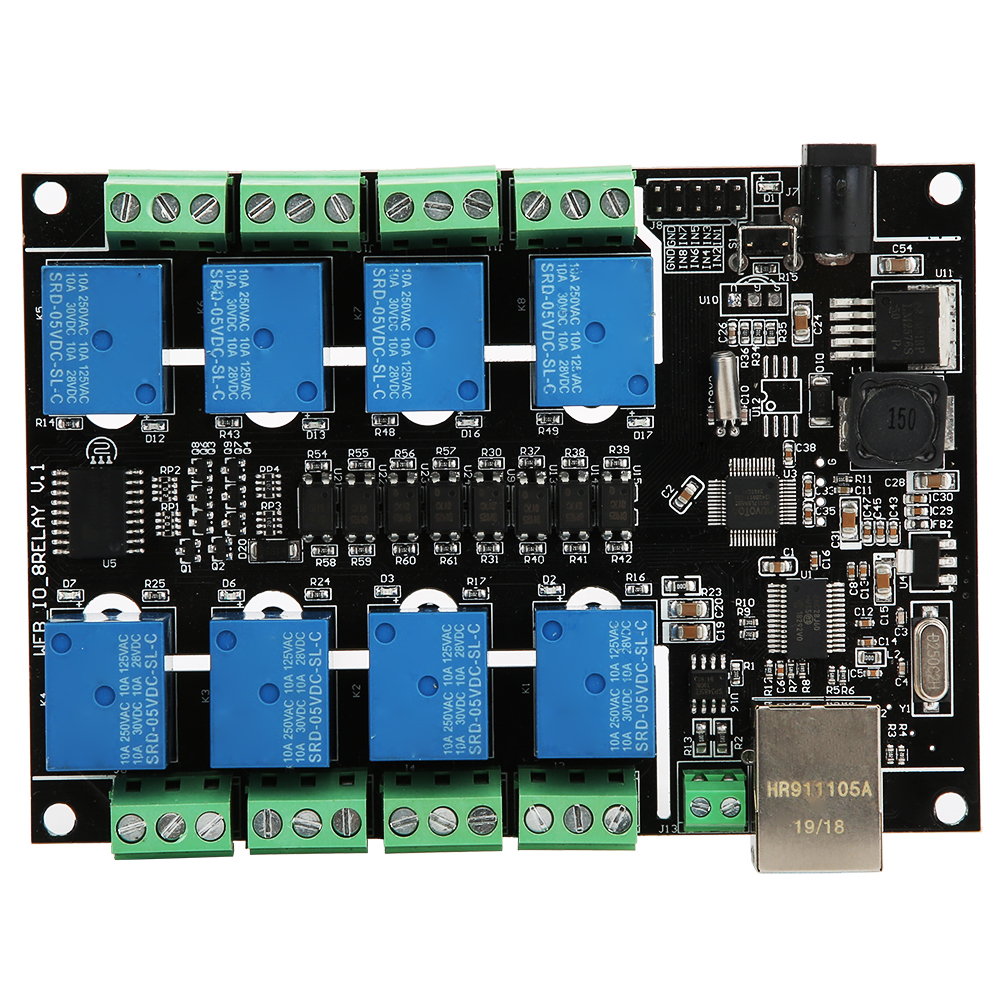 Sps-steuermodul, Rj45-netzwerkrelais, 8-kanal, Nc-1000 Industriezubehör Für Wlan-fernsteuerung
