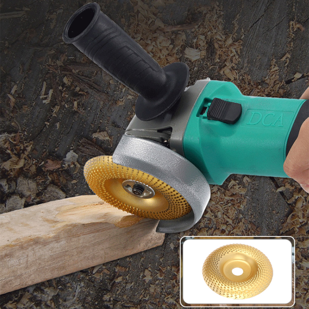 Stahlschleifscheibe Für Holzbearbeitung, Formscheibe, Elektrowerkzeugzubehör, Metallteile, Goldene Gebogene Wurzelschnitzscheibe E1-531