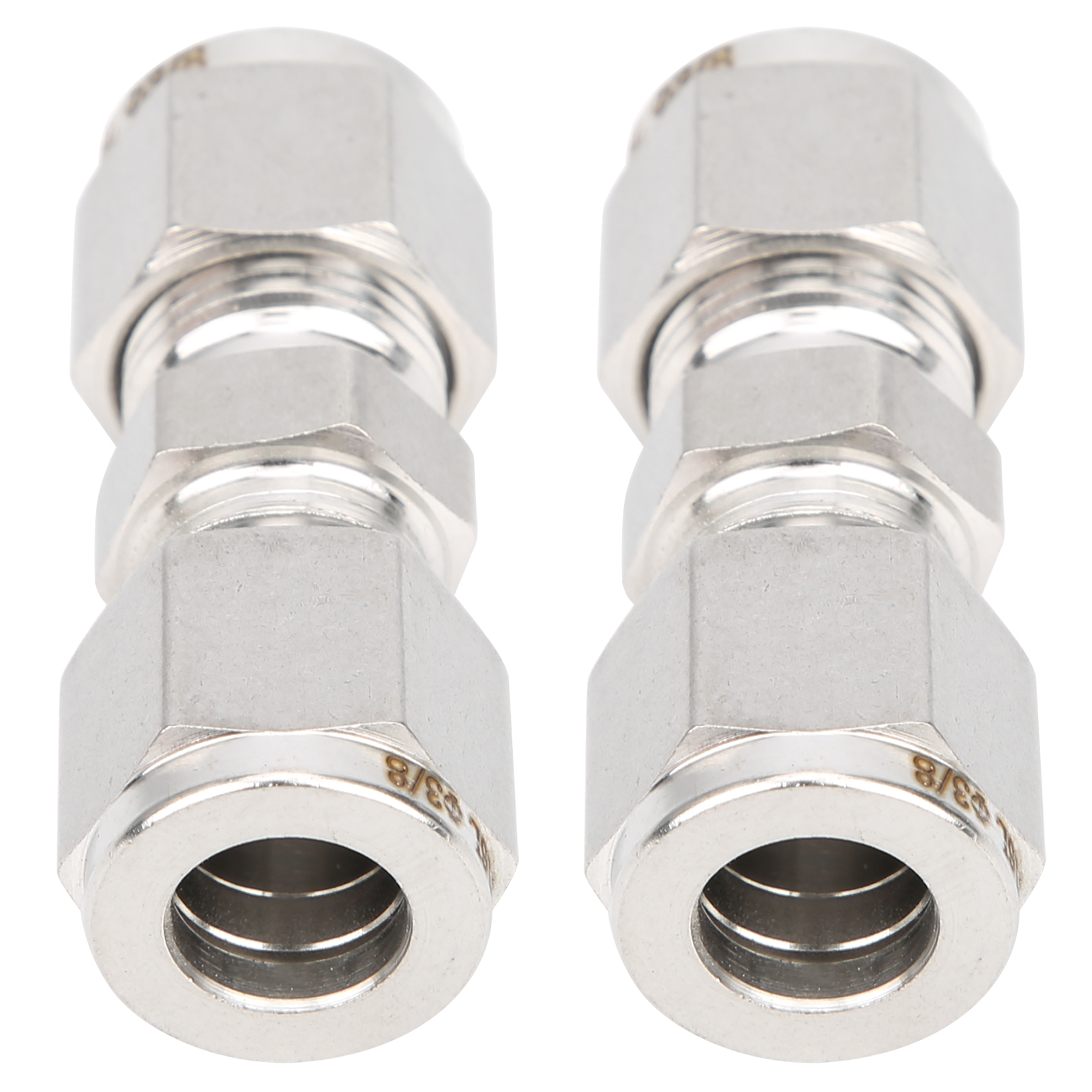316 Edelstahl-klemmverschraubungen, Gerade, Mit Doppeltem Klemmring, Für Rohre (ф3/8)