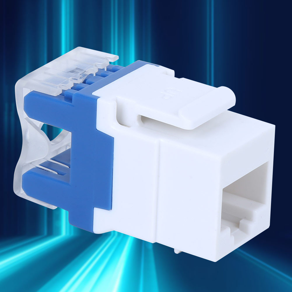 3 Rj45-180°-module Für Keystone-buchsen, Utp Cat5e-netzwerke, Adapter Für Informationsanschlussbuchsen