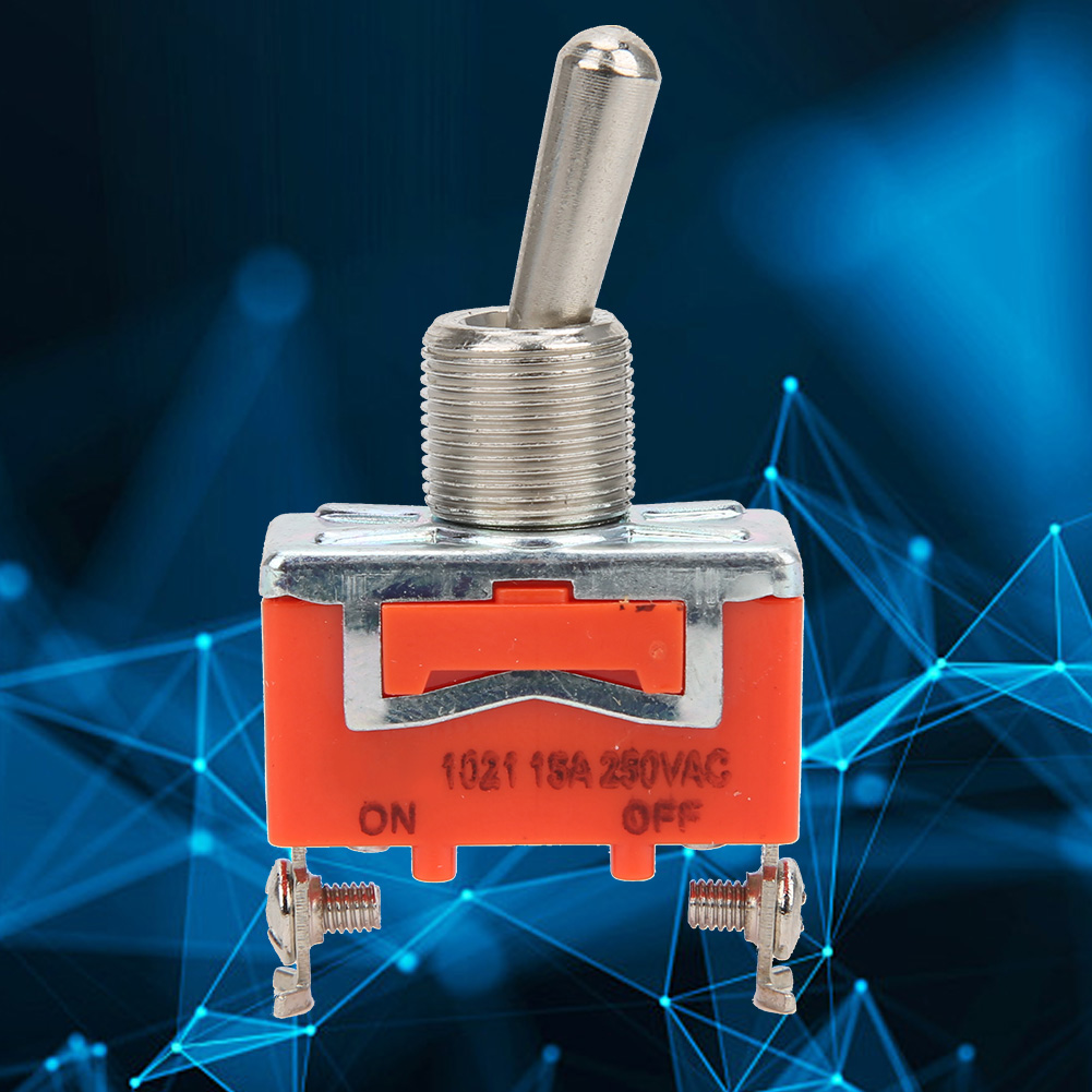 10 Stück E Ten1021 Ac 250v 15a Mini-wippschalter Ein Aus 2 Positionen 2-poliger Wippschalter