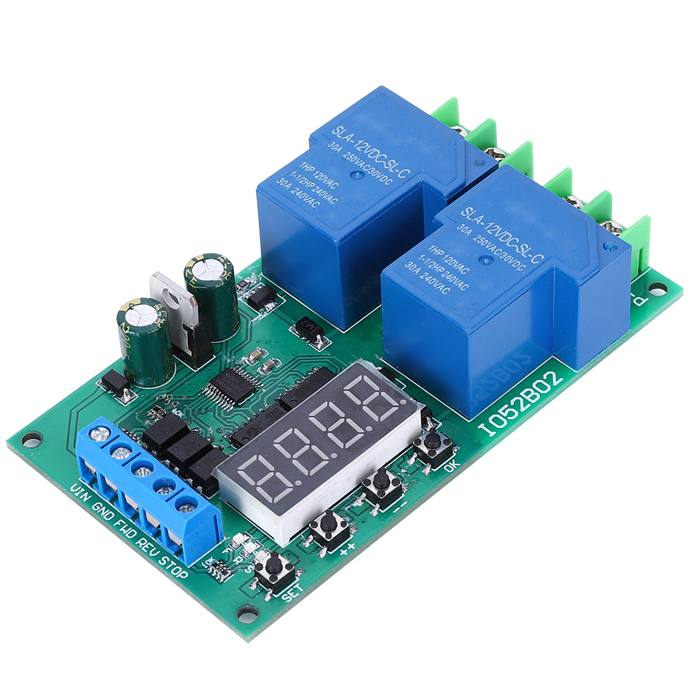 30a12v Multifunktions-motorsteuerung Mit Vorwärts- Und Rückwärtslauf, Start- Und Stoppverzögerungsrelais