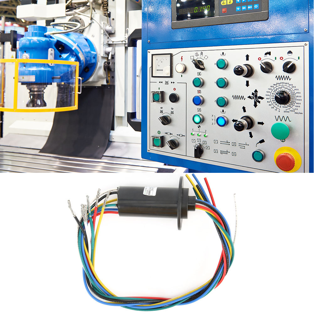 Mw1615 Leitfähiger Schleifring, Elektrischer Kollektorring, 0 600 V Ac, Dc, 0,1 Nm, 0,03 Nm, 6 Kanäle