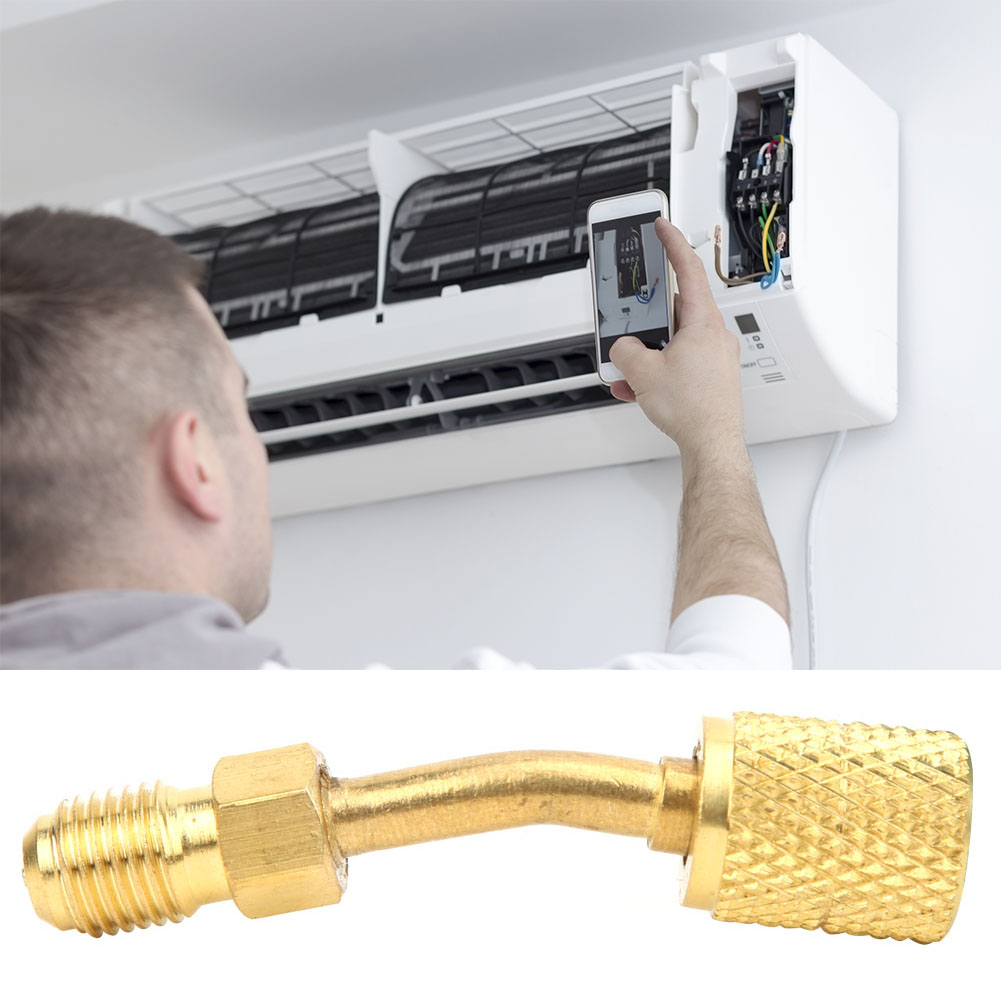 R410a-adapter Mit Sae 1/4-zoll-außengewinde Auf Sae 5/16-zoll-innengewinde Für Das Ad87-45-split-vakuumpumpensystem