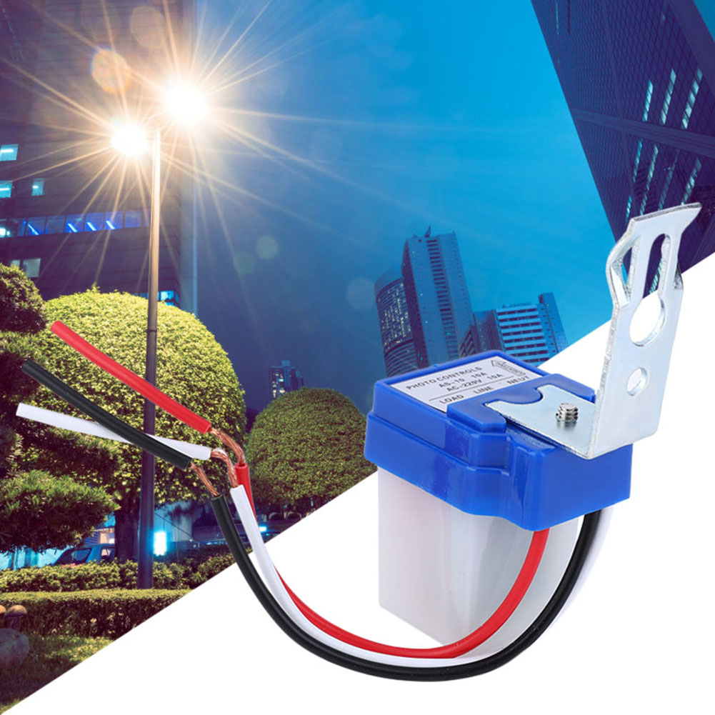 2 Automatische Außenlichtschalter, Fotoelektrisch Gesteuerter Lichtsensor, Fotoelektrischer Schalter As-10a-220v Ac220v