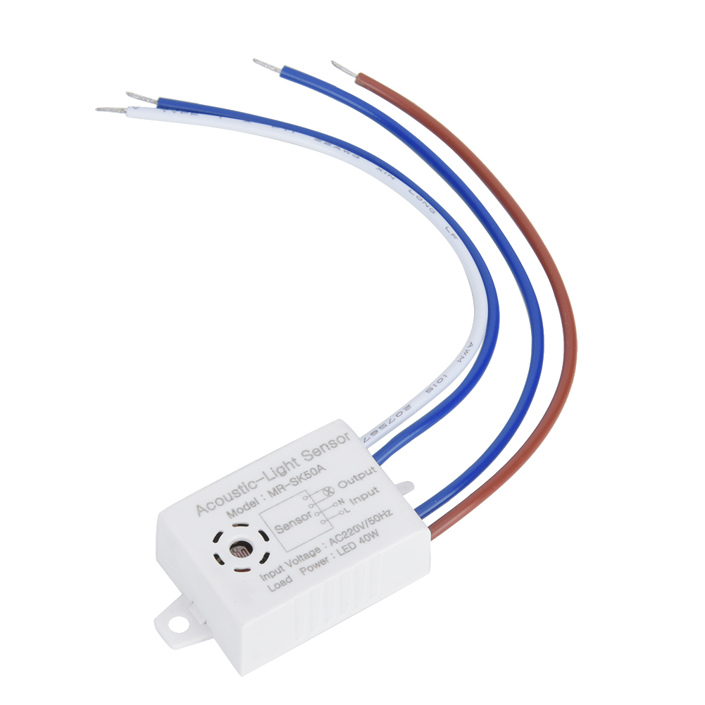 5 Led-licht- Und Tonsteuerungsschalter Mit Energiesparendem Sensor Und Hoher Lampenempfindlichkeit