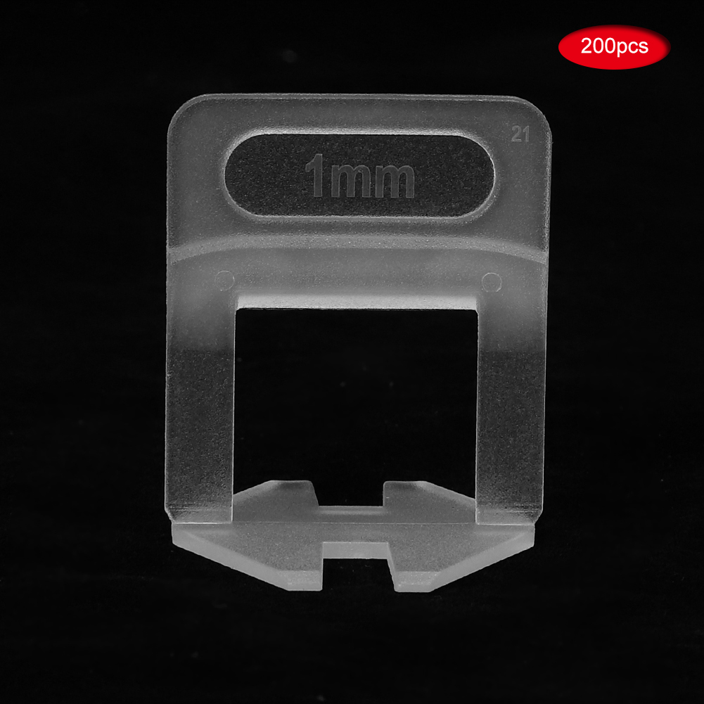200 Nivellierclips Und 1-mm-abstandshalter, Fliesennivellierungssystem, Fliesenverlegehilfe
