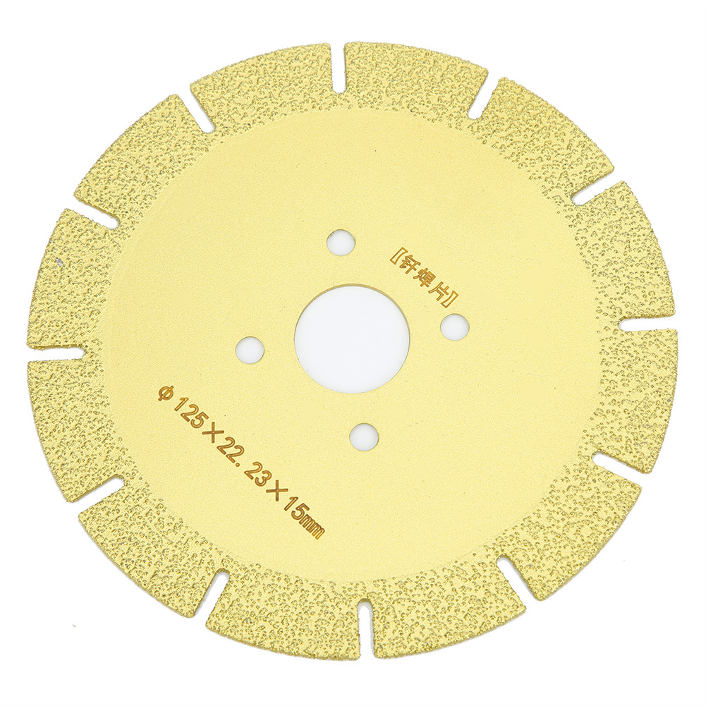 Diamantscheibe Zum Schneiden Und Schleifen Von Gusseisen, Fiberglas Und Marmor, 125 X 22,23 X 15 Mm