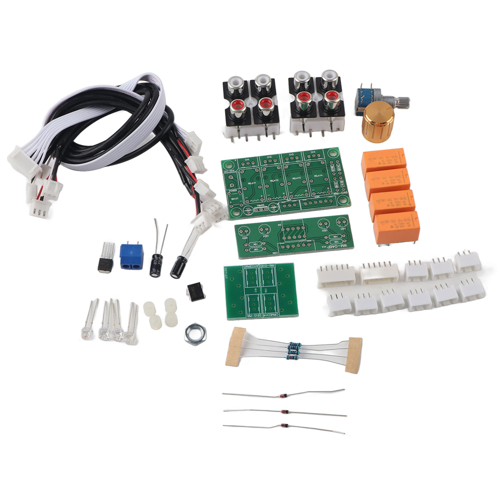 Audio-eingangsschaltermodul, Diy-leiterplatte, 4-wege-signalwähler, Verstärkerrelais