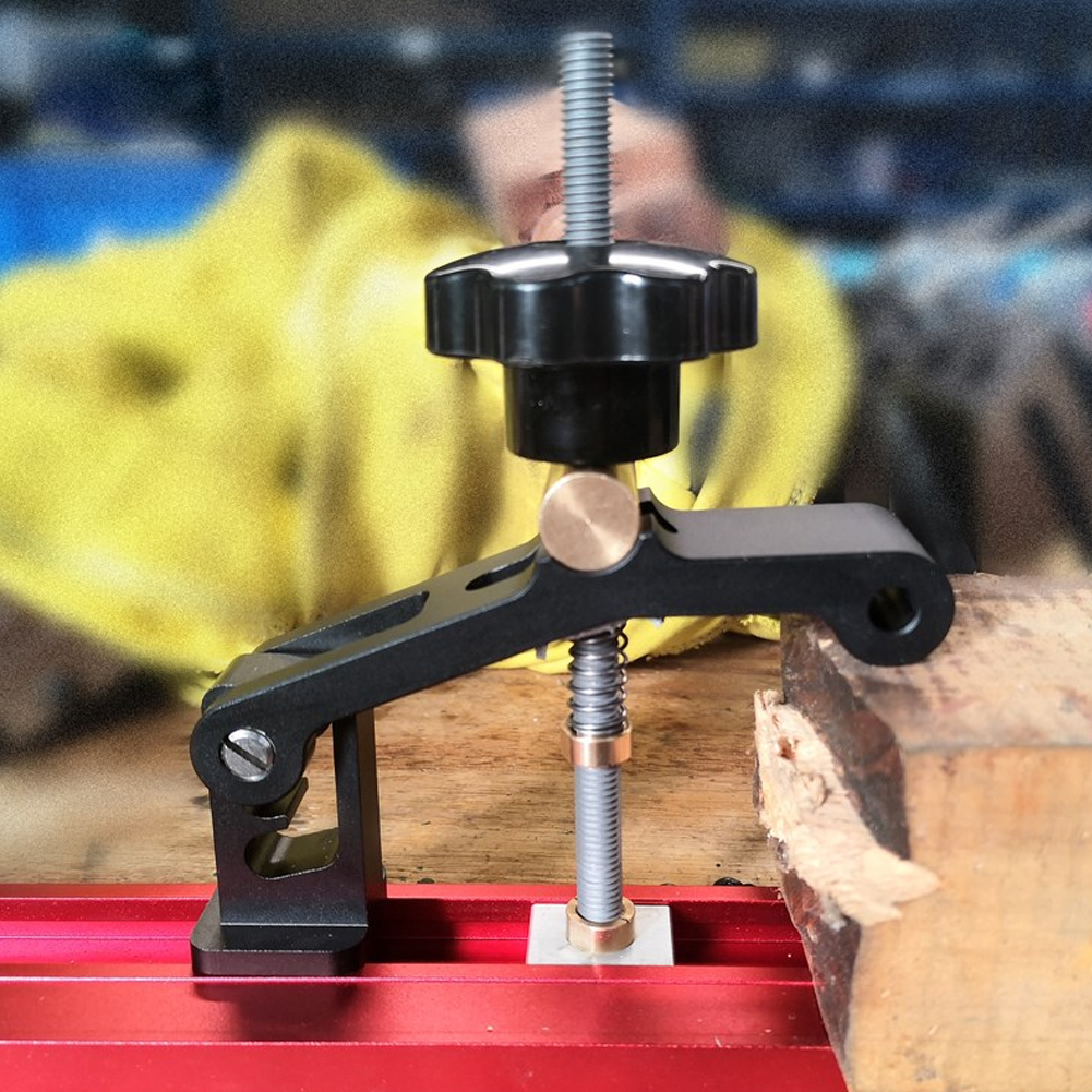 Schieberhalter Für Holzbearbeitung, Aluminiumlegierung, Messing, 3-stufiges Positionierwerkzeug, 10 Cm