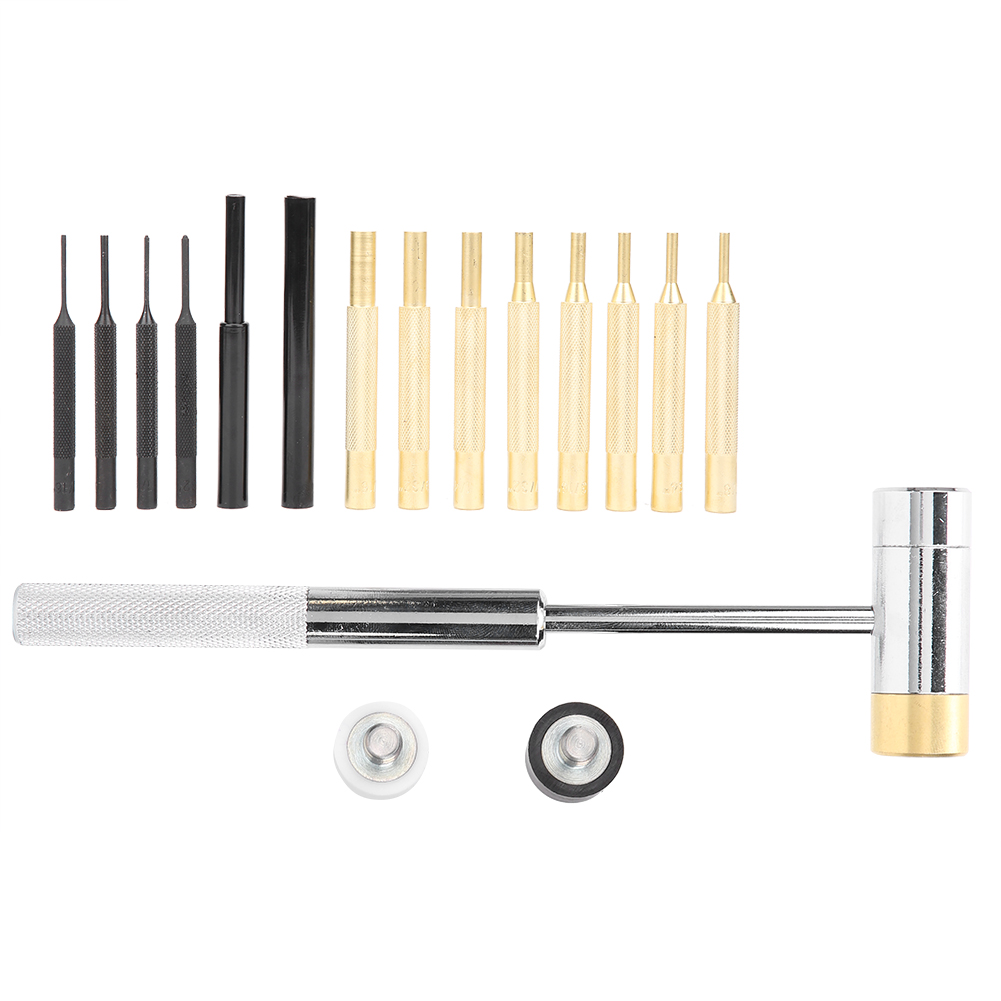 Set Mit 17 Stempeln, Kugelschreiber, Doppelhammer, Messing, Edelstahl, Wartungswerkzeug
