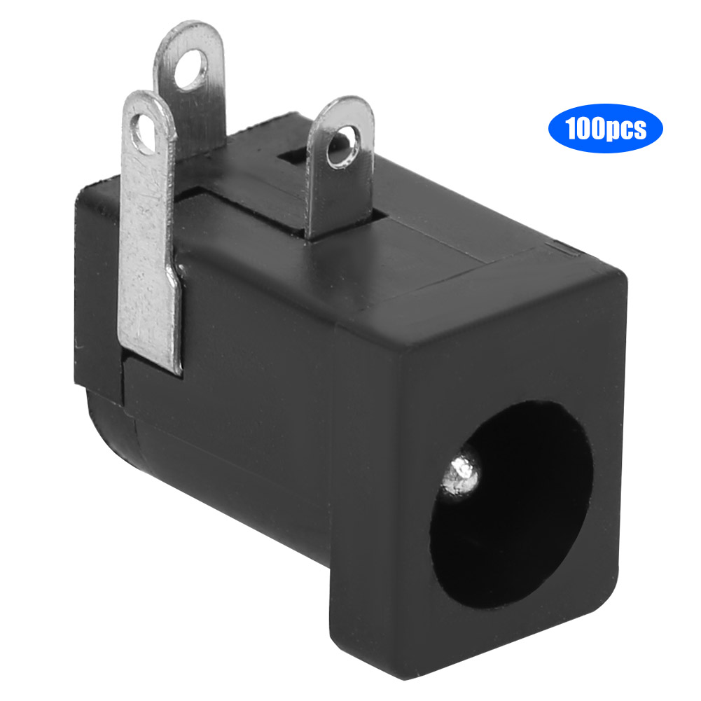 100 Stück Dc-netzbuchsen (weiblich), Elektrische Bauteile, 5,5 X 2,1 Mm, Leicht