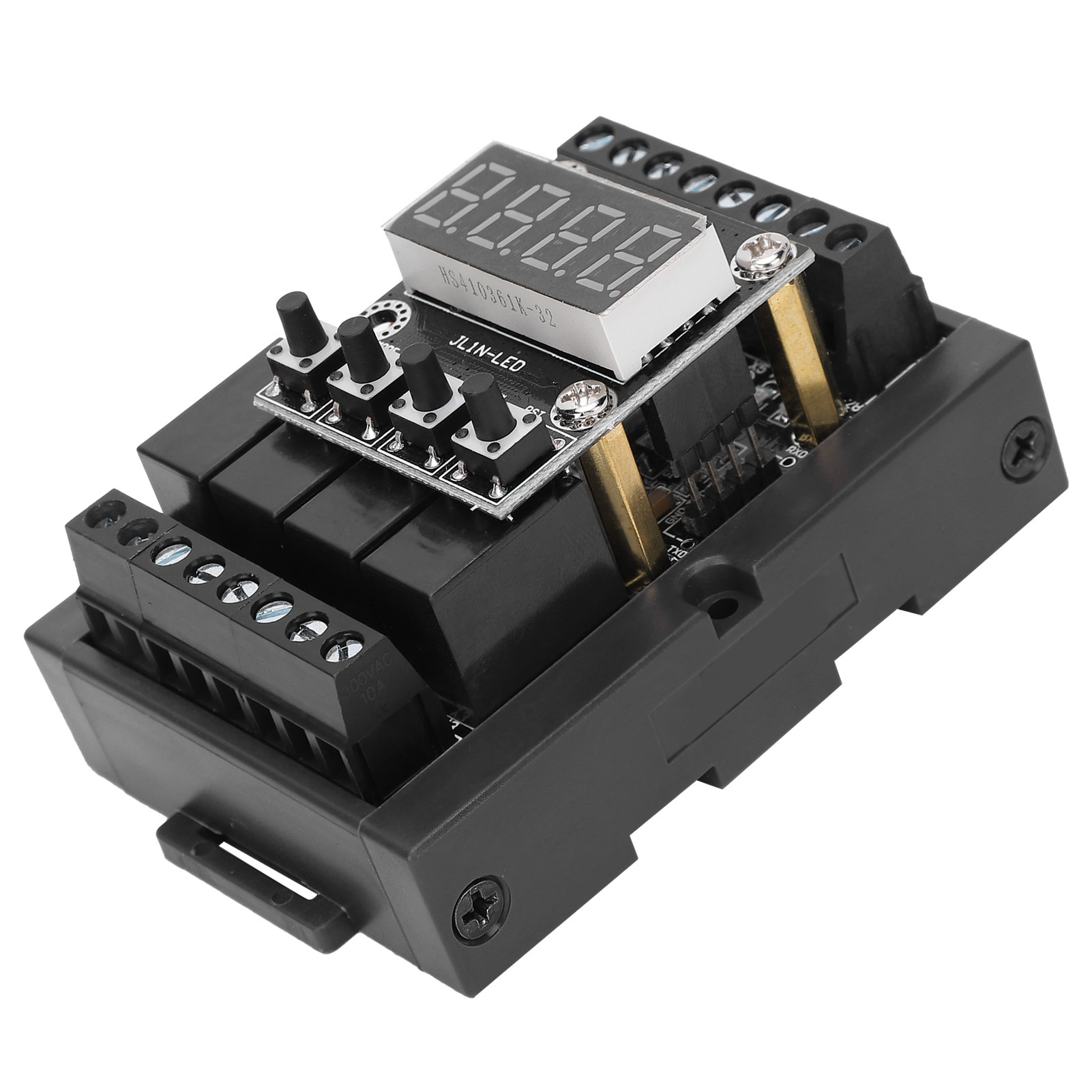 Industrielle Sps-steuerplatine Mit Relais Und Digitalanzeige, Integriert Im Gehäuse Jl1n-10mry Dc24v