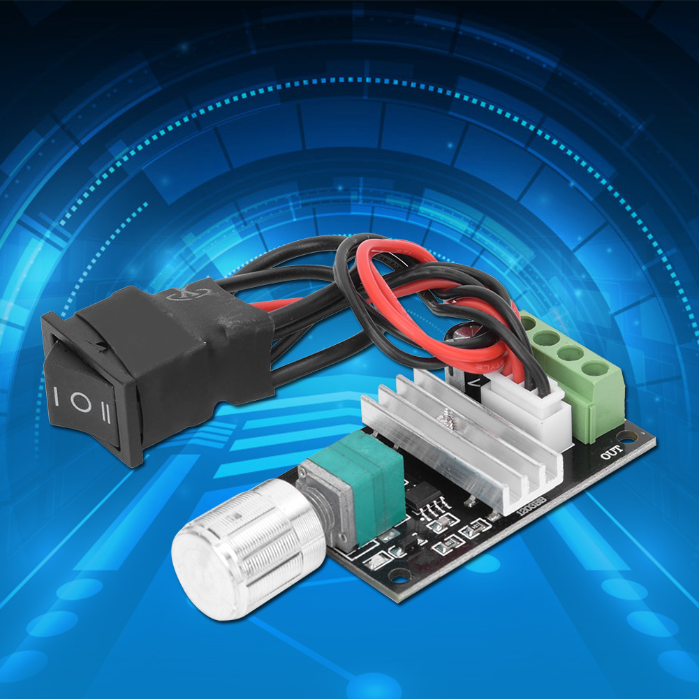 Pwm-gleichstrommotor-drehzahlregler 6-28v 3a, Cw/ccw-drehzahlregler Mit Schalter