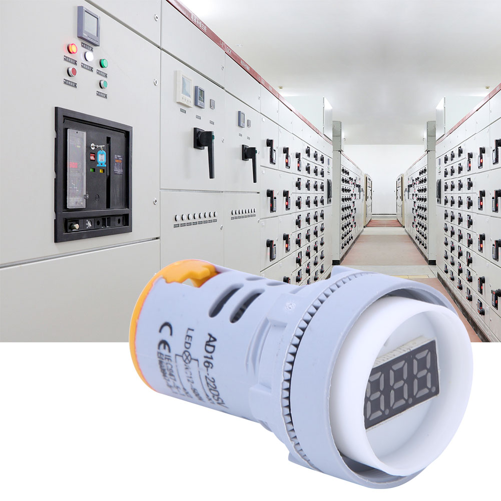 Ad16-22ds Led-anzeigelampe, Digitalanzeige, Voltmeter, Wechselstrom 60 V–500 V, Gelb