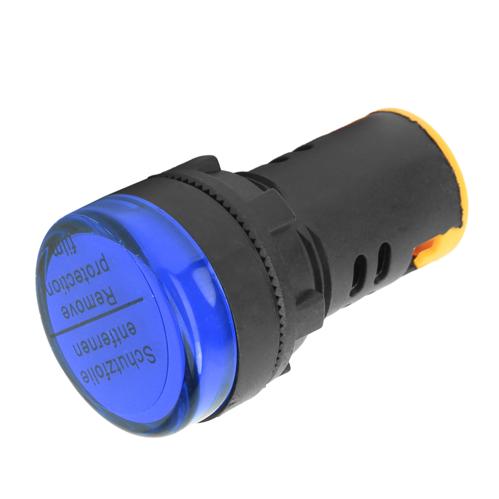 10 Berm Led-anzeigeleuchten, Feuerfestes Polycarbonatgehäuse, Durchmesser 22 Mm, 110 V, Ad16-22d/s, Blau