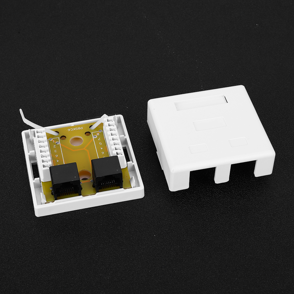 Rj45-8p8c Cat 6 Dual-port-aufputz-netzwerkbuchse