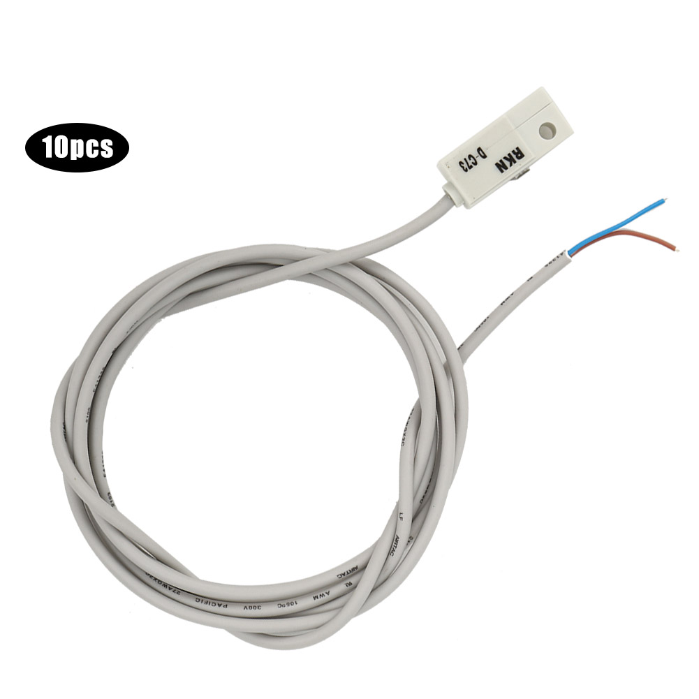 10 Stück Dc73 Magnetschalter 10w Pneumatikzylinder Reed Ein/aus Für Cdg1 Cdj2 Cdlg1 Cdlj2