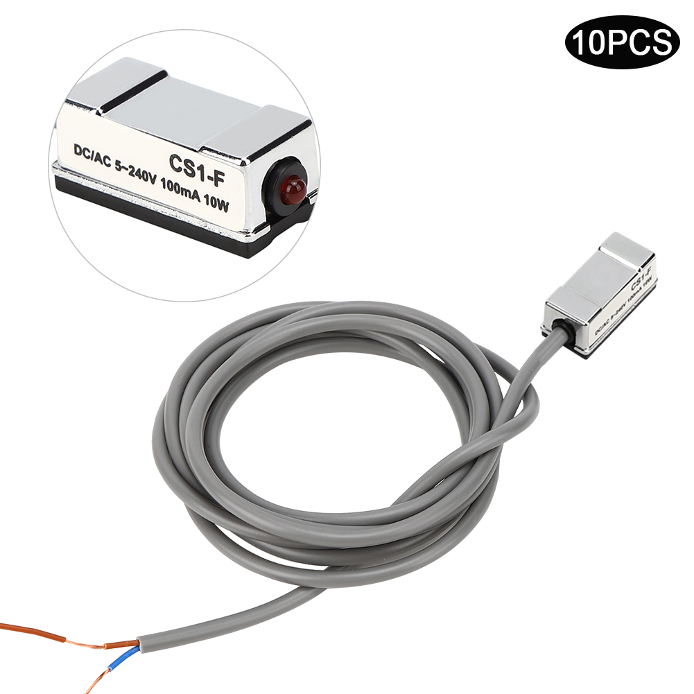 10 Stück Cs1-f 10w Magnetschalter Für Ein/aus-reed-pneumatikantriebe Für Si Su Sc Jsi Mi Ma50-63