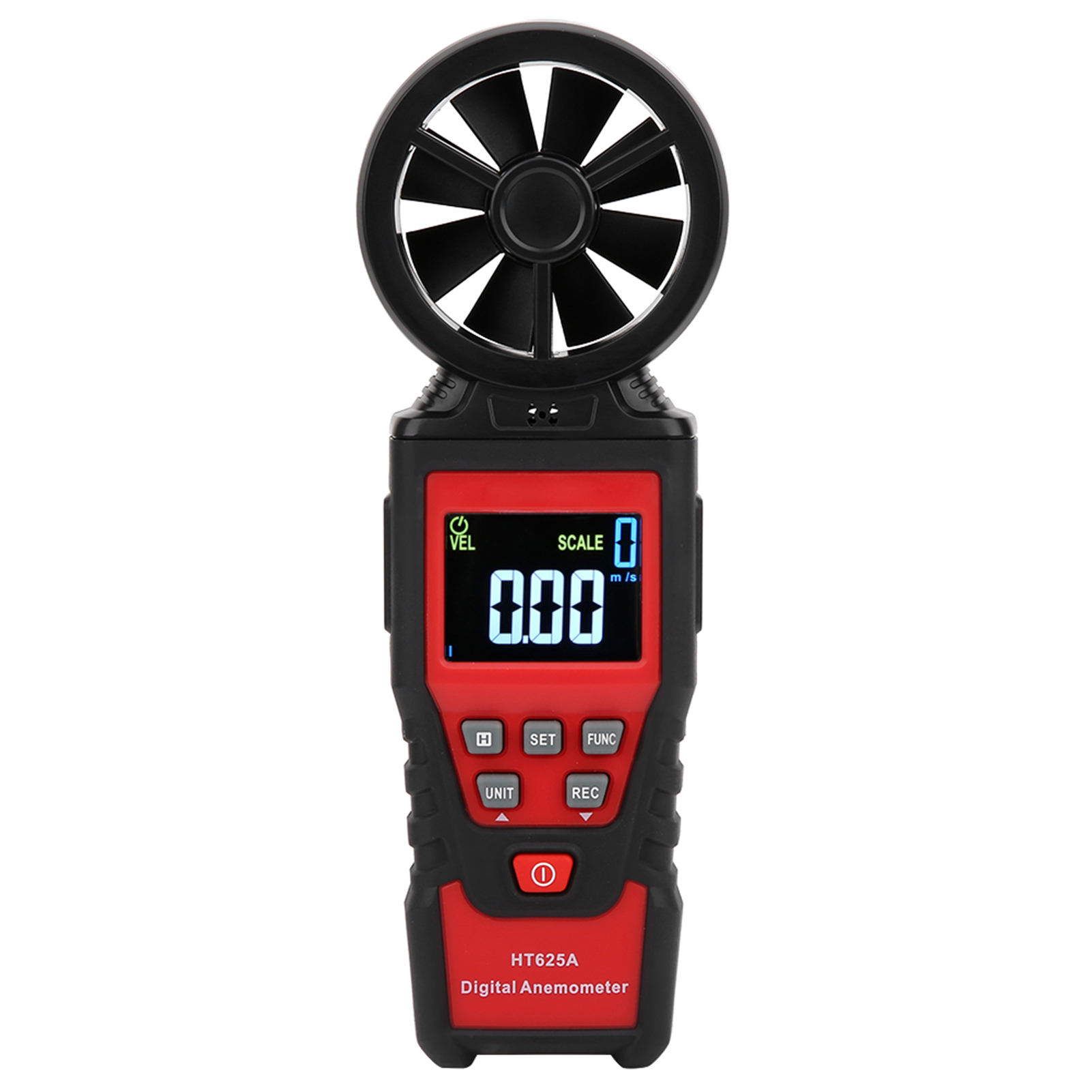 Ht625b Handliches, Tragbares Anemometer Mit Usb-anschluss, Lcd-display Und Digitaler Windgeschwindigkeits- Und Luftvolumenmessung