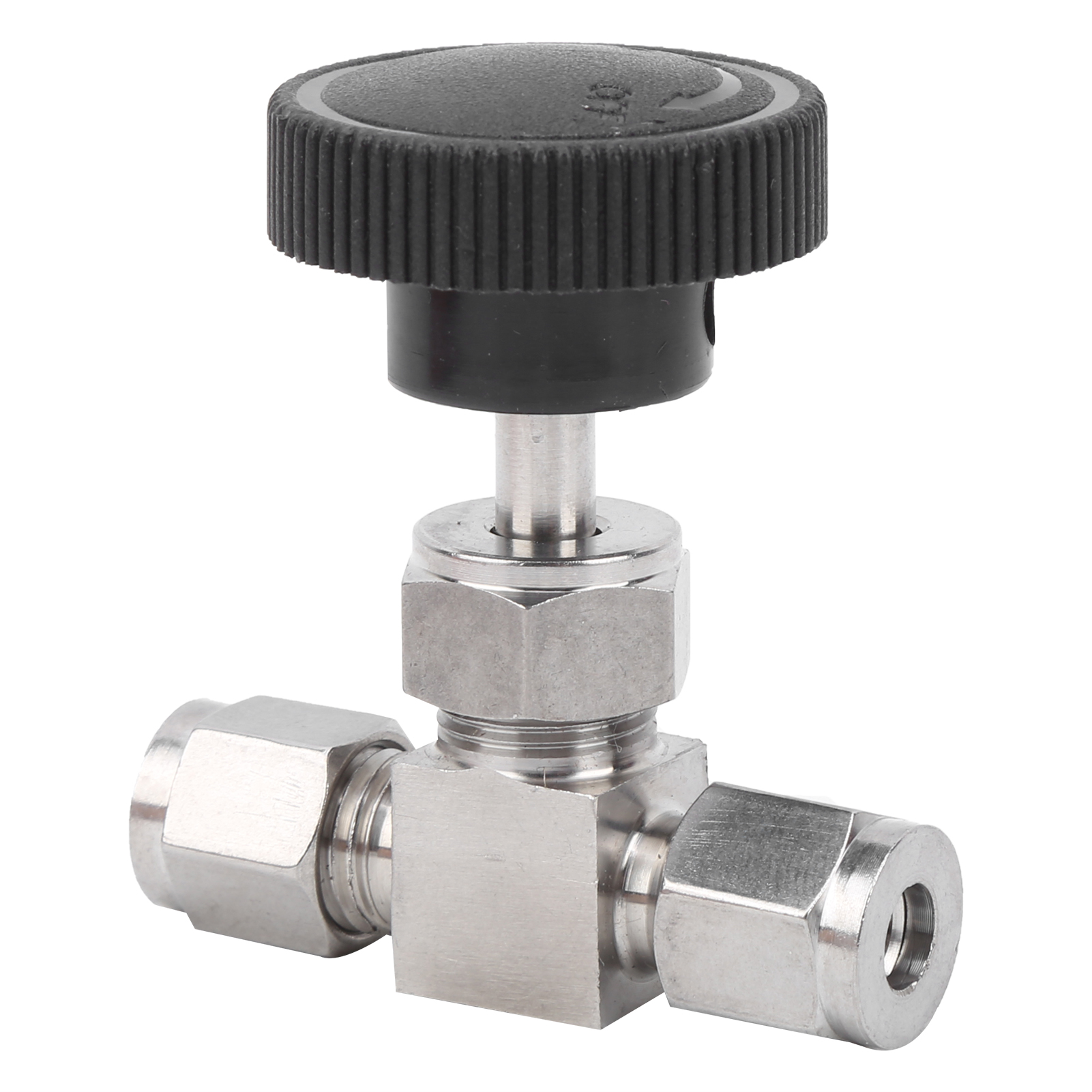 Ventil Aus Edelstahl 304, 2-wege-hochdruck-nadelventil Zur Durchflussregelung Von Wasser, Gas Und Flüssigkeiten, Ф1/4