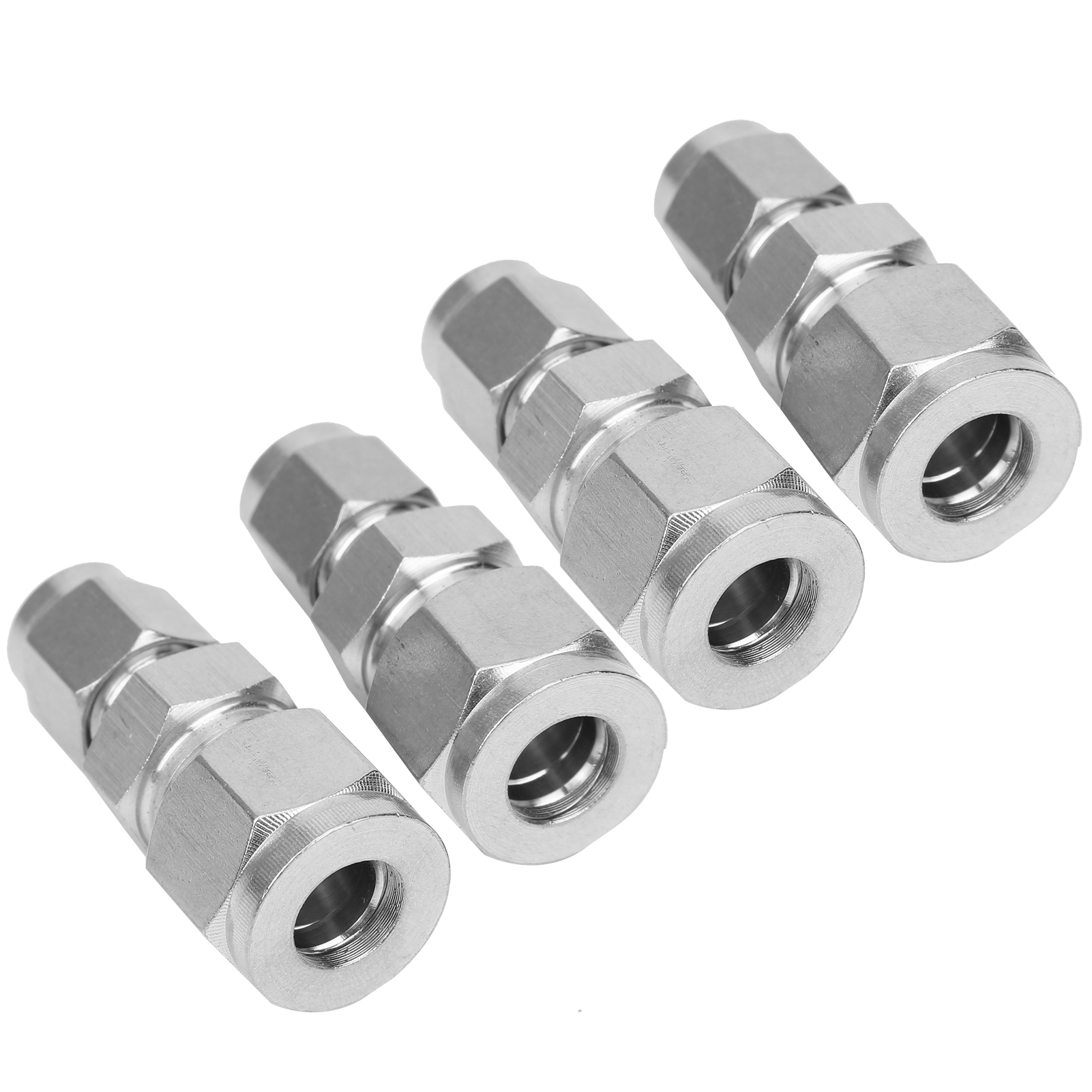 Edelstahl-klemmverschraubungen, Gerade, Mit Doppeltem Klemmring Für Rohre (ф1/4-ф3/8)