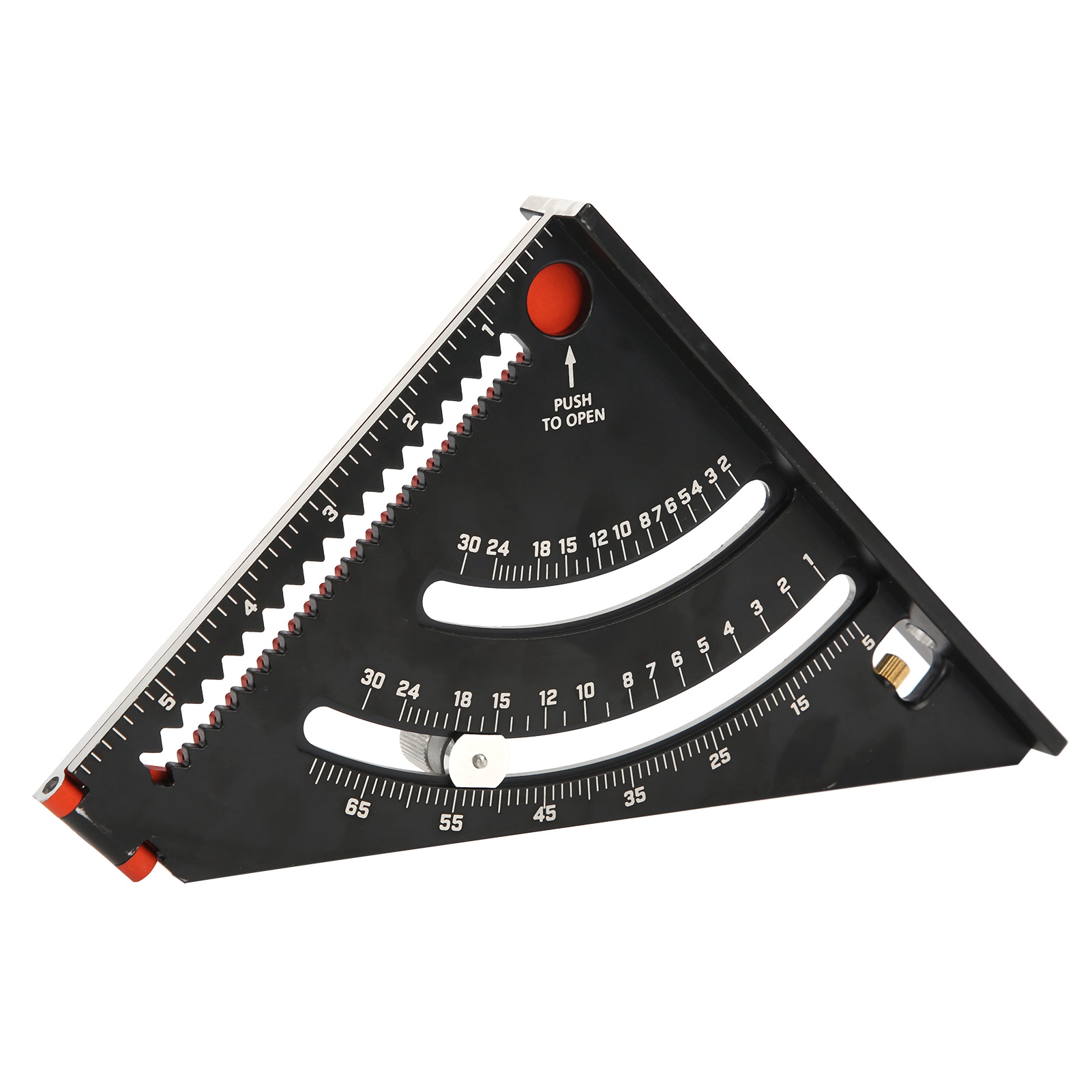 Klappbarer Dreieckwinkelmesser Aus Aluminiumlegierung, Messwerkzeug Für Die Holzbearbeitung, 0–290 Mm