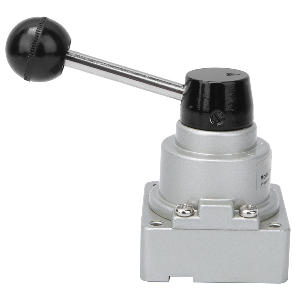 Handventil Mit G1/4"-hebel, Aluminiumlegierung, 3-wege, Direktwirkend, Vh200-02, 0-8 Kgf/cm²