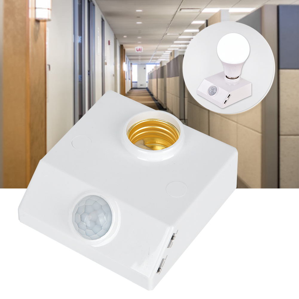 Infrarot-bewegungsmelder, Verstellbare E27-lampenfassung Für Led-lampen Und Haushaltsgeräte