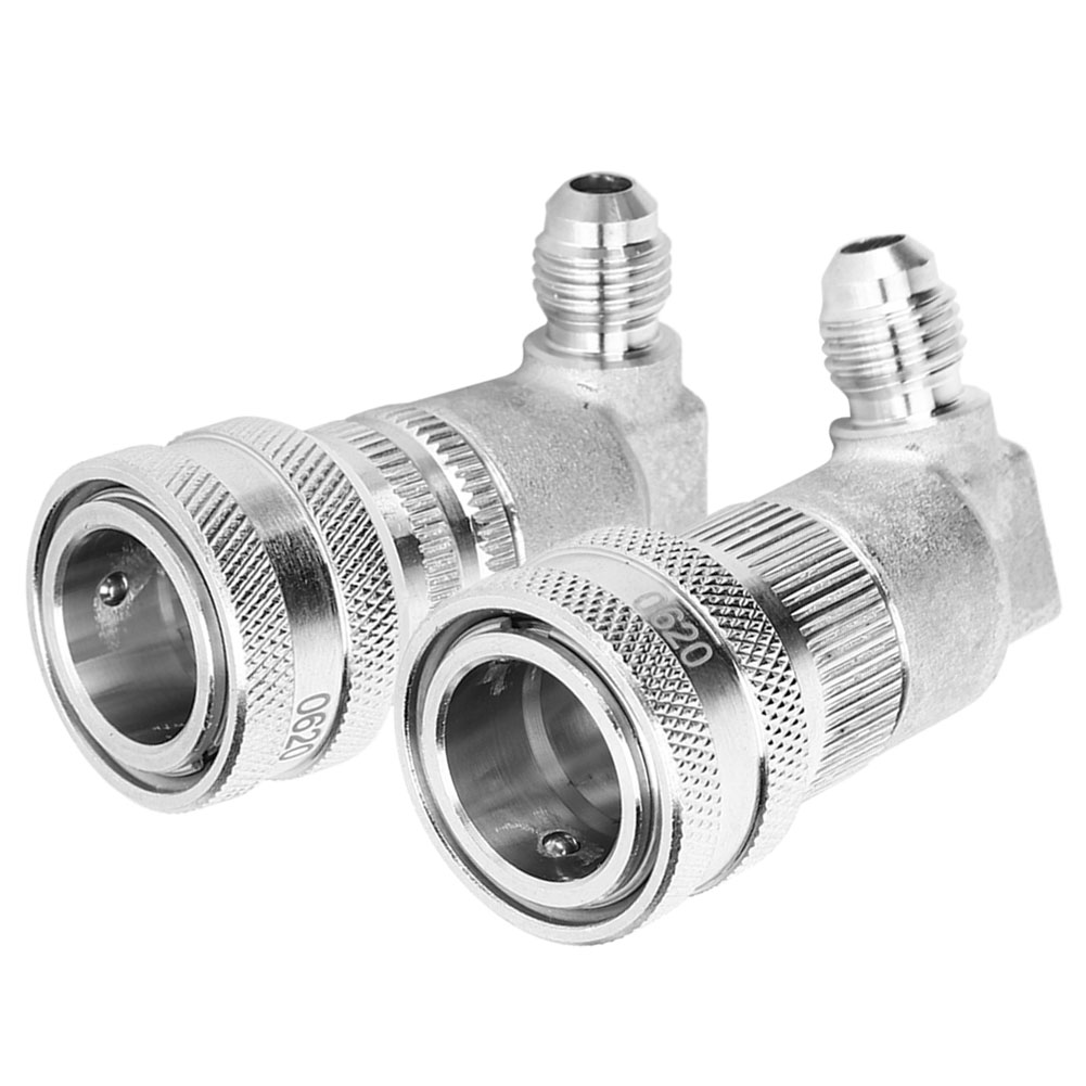 2 Schnellkupplungs-fassarmaturen, Edelstahl-kugelhahn Mfl 1/4 Zoll